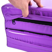 Load image into Gallery viewer, 6' x 38" x 4'' Purple Gymnastics Mat Two Folding Panel