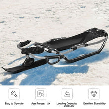 Load image into Gallery viewer, Snow Racer Sled with Textured Grip Handles and Mesh Seat