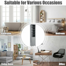Load image into Gallery viewer, 72'' Free Standing Tall Floor Bathroom Storage Cabinet-Gray