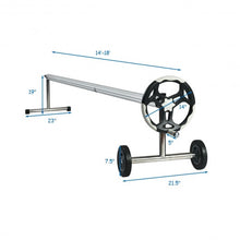 Load image into Gallery viewer, 18 Ft Solar Aluminum Pool Cover Reel Set