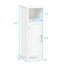 Load image into Gallery viewer, Bathroom Adjustable Shelf Floor Storage Cabinet with Door