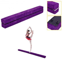 Load image into Gallery viewer, 7' Sectional Gymnastics Floor Balance Beam-Purple