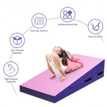 Load image into Gallery viewer, Folding Incline Tumbling Wedge Gymnastics Mat-Pink