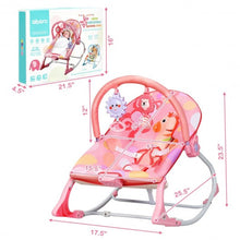 Load image into Gallery viewer, Adjustable Toddler Swing Bouncer & Rocker-Pink