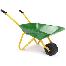 Load image into Gallery viewer, Outdoor Garden Backyard Play Toy Kids Metal Wheelbarrow-Green