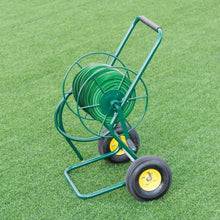 Load image into Gallery viewer, Garden Steel Frame Wheeled Hose Reel Cart