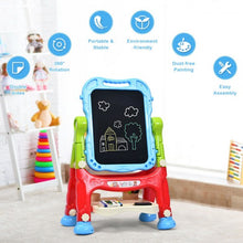 Load image into Gallery viewer, Double Sided Magnetic Drawing Art Easel-Blue