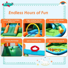 Load image into Gallery viewer, 7 in1 Inflatable Slide Bouncer with Two Slides