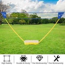 Load image into Gallery viewer, Portable Badminton Set Folding Tennis Badminton Volleyball Net