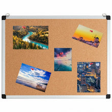 Load image into Gallery viewer, 1 or 3 Pack 24" x 18" Cork Board Set with 10 Thumb Tacks-1 Pack