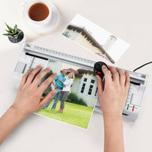 Load image into Gallery viewer, 9" Hot and Cold Paper Trimmer with 25 Pouches and Corner Rounder-White