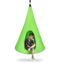 Load image into Gallery viewer, 40" Kids Nest Swing Chair Hanging Hammock Seat for Indoor Outdoor-Green