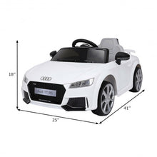 Load image into Gallery viewer, 12V Audi TT RS Electric Remote Control MP3 Kids Riding Car-White