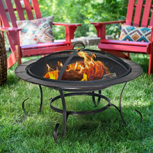 Load image into Gallery viewer, 30" Outdoor Fire Pit BBQ Camping Firepit Heater