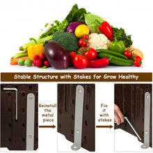 Load image into Gallery viewer, 48.5" Raised Garden Bed Planter for Flower Vegetables Patio-Brown