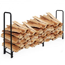 Load image into Gallery viewer, 8 Feet Outdoor Steel Firewood Log Rack
