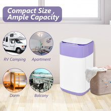 Load image into Gallery viewer, 8lbs Portable Fully Automatic Washing Machine with Drain Pump-Purple