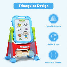 Load image into Gallery viewer, Double Sided Magnetic Drawing Art Easel-Blue