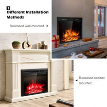 Load image into Gallery viewer, 26" 750W-1500W Fireplace Electric Embedded