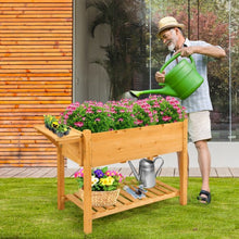 Load image into Gallery viewer, Elevated Planter Box Kit with 8 Grids and Folding Tabletop