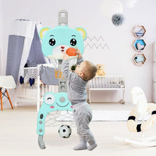 Load image into Gallery viewer, Adjustable Kids 3-in-1 Basketball Hoop Set Stand with Balls