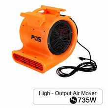 Load image into Gallery viewer, 1.0 HP Air Mover Floor Dryer Blower
