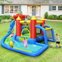 Load image into Gallery viewer, Inflatable Bounce House Splash Pool with Water Climb Slide Blower included