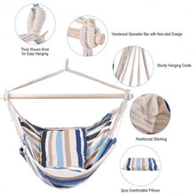 Load image into Gallery viewer, 4 Color Deluxe Hammock Rope Chair Porch Yard Tree Hanging Air Swing Outdoor-LB