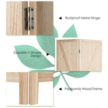 Load image into Gallery viewer, 4 Panels Folding Wooden Room Divider-Natural