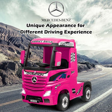 Load image into Gallery viewer, 12 V Mercedes Benz Actros Electric Kids Ride on Truck with Remote Control & MP3