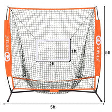 Load image into Gallery viewer, 5' � 5' Practice Hitting Baseball Net
