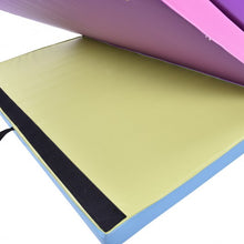 Load image into Gallery viewer, 4' x 8' x 2" Multi-Colors Folding PU Panel Gymnastics Mat