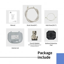 Load image into Gallery viewer, 7.7 lbs Compact Full Automatic Washing Machine with Heating Function Pump