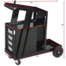 Load image into Gallery viewer, 4 Drawer Cabinet Welding Cart Plasma Cutter