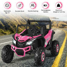 Load image into Gallery viewer, 12 V Electric Kids Ride-On Car 2-Seater SUV Off-Road UTV with Remote-Pink