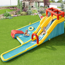 Load image into Gallery viewer, 7-in-1 Inflatable Dual Slide Water Park Bounce House Without Blower