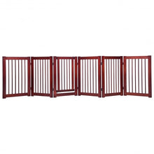Load image into Gallery viewer, 30" Configurable Folding Free Standing Wood Pet Safety Fence