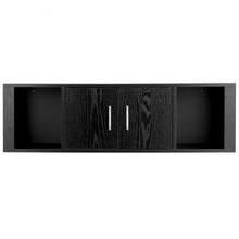 Load image into Gallery viewer, Wall Mounted Floating 2 Door Desk Hutch Storage Shelves