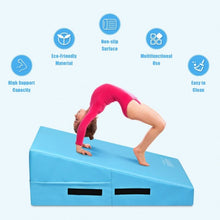 Load image into Gallery viewer, Incline Gymnastics Mat Wedge Ramp Gym Tumbling Exercise Mat-Blue