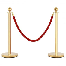 Load image into Gallery viewer, Red Crowd Control Rope with Velvet Rope