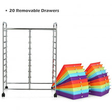 Load image into Gallery viewer, 20 Drawers Storage Rolling Cart Studio Organizer-Color