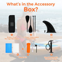 Load image into Gallery viewer, 10.8' Inflatable Kayak Set K1 1-Person Sit-On-Top Kayak with Oars-Yellow