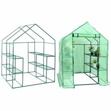 Load image into Gallery viewer, 8 shelves Mini Walk In Greenhouse Outdoor Gardening Plant Green House