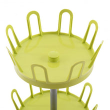 Load image into Gallery viewer, 2-Tier 8 Pairs Upright Revolving Shoe Rack