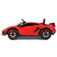 Load image into Gallery viewer, 12V Licensed Lamborghini SVJ RC Kids Ride On Car with Trunk and Music-Red