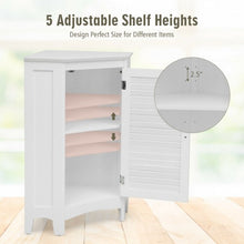 Load image into Gallery viewer, Corner Storage Cabinet Free Standing Bathroom Cabinet with Shutter Door