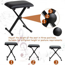 Load image into Gallery viewer, 61 Key Electronic Keyboard Piano Set with Stand Bench Headphones