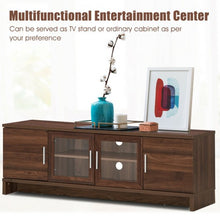 Load image into Gallery viewer, 70" Media Entertainment TV Stand with Storage Cabinet-Walnut