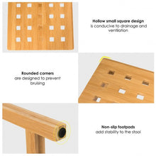 Load image into Gallery viewer, 18" Shower Bench Bamboo Bath Spa Seat