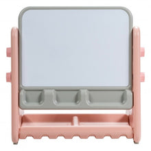 Load image into Gallery viewer, 2 in 1 Kids Easel Table and Chair Set with Adjustable Art Painting Board-Pink